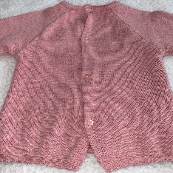 Mayoral Pink Sweater Dress Set Bears 4-6M Baby Girl EUC - Picture 9 of 10